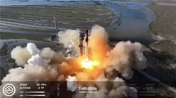 SpaceX星舰第六次试飞未如理想：再次让筷子夹火箭梦碎