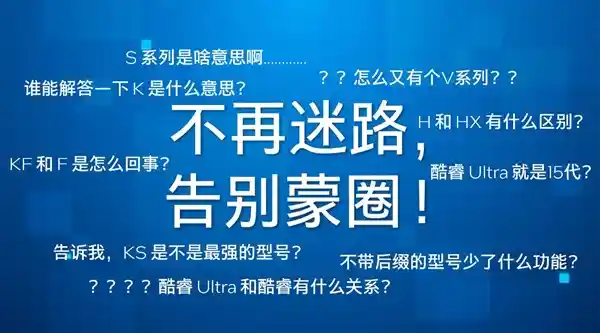 「揭秘Intel酷睿处理器后缀：十款独特标识解读」