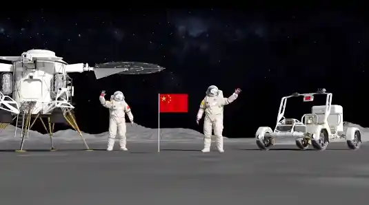 首款中国载人登月着陆器研制全面启动！首次亮相月球表面