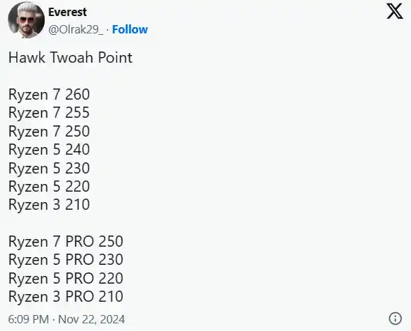 AMD锐龙200系列全新曝光：Zen4架构再度华丽登场