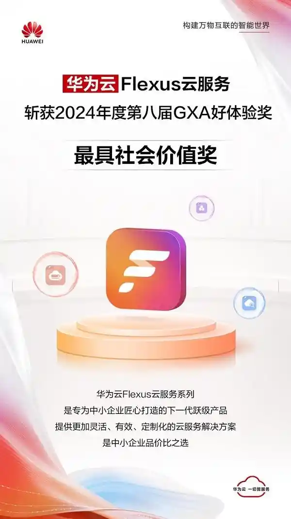 华为云Flexus云服务荣获2024 GXA社会责任先锋大奖