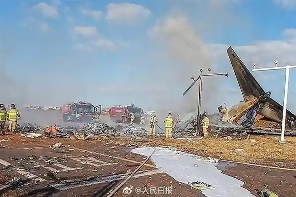 惊！韩国客机惨遭火灾爆炸，机尾烧成残骸！179名乘客遇难，仅两名勇敢乘务员幸存