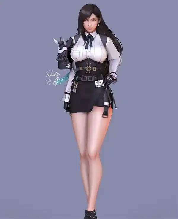 蒂法全新形象亮相！《最终幻想7》女主角华丽穿搭曝光