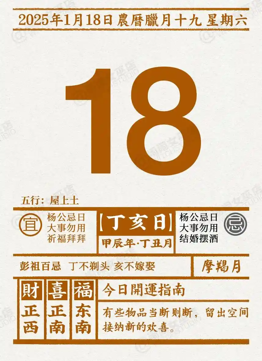 女巫店：2025年1月18日星象运程大揭秘