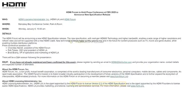 HDMI 2.2来袭！7年后首次大改，全面升级势在必行