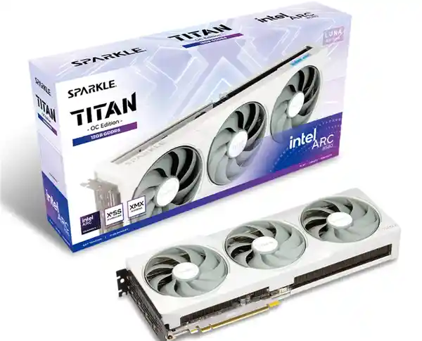 全新上市！撼与科技推出白色Arc B580 TITAN Luna OC显卡
