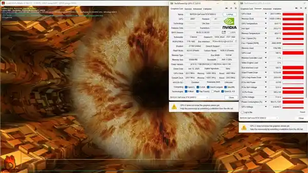 RTX 50系列神秘删除超高功耗热点温度！