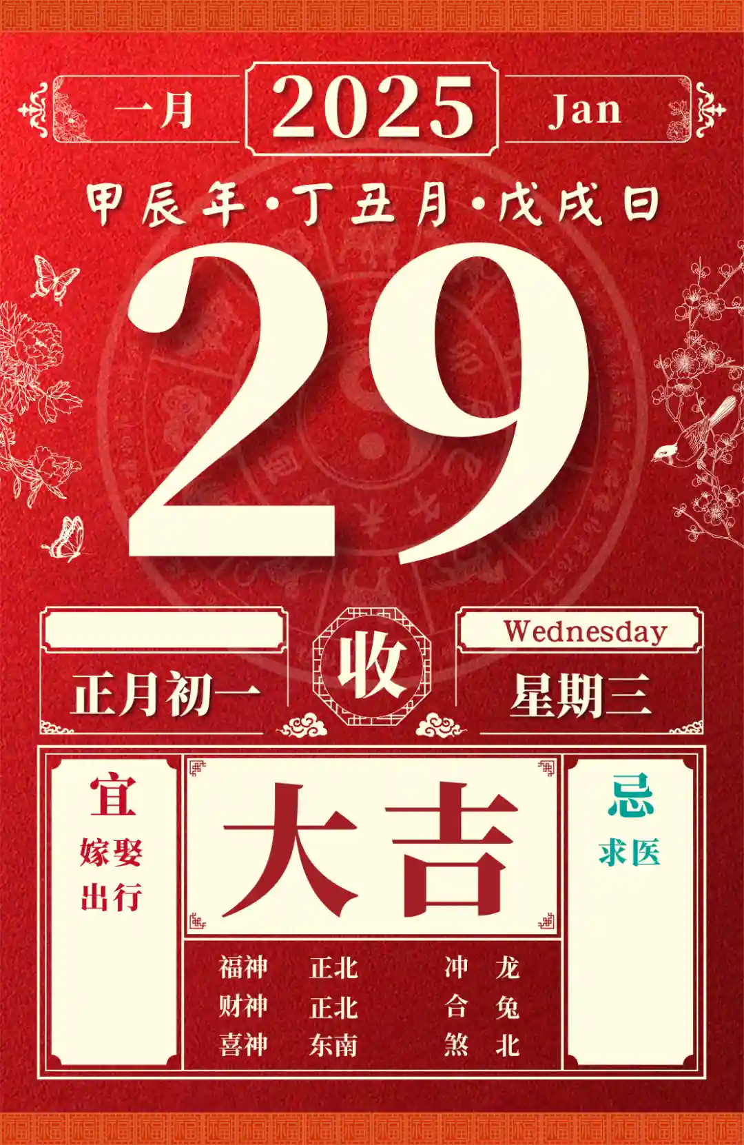 2025年1月29日，董易林揭秘十二生肖今日运势