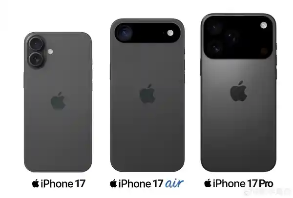 全新设计！iPhone 17 Air横向条形后置摄像头，机身仅5.5mm厚度