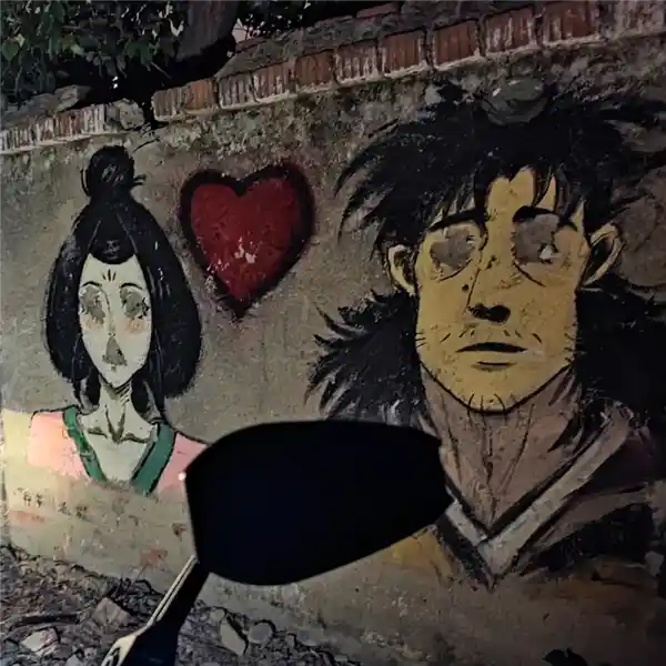 老人破坏墙壁画申公豹，网友痛心疾首称：成见如大山难移