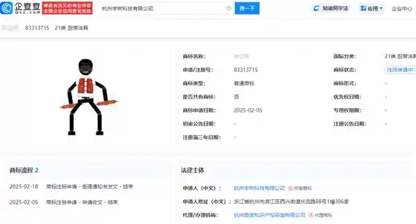 宇树申请春晚机器人图形商标，扭秧歌造型神还原