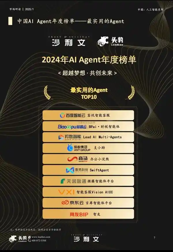 百度智能云客悦斩获2024年中国AI Agent年度榜三项大奖！惊艳亮相引关注！