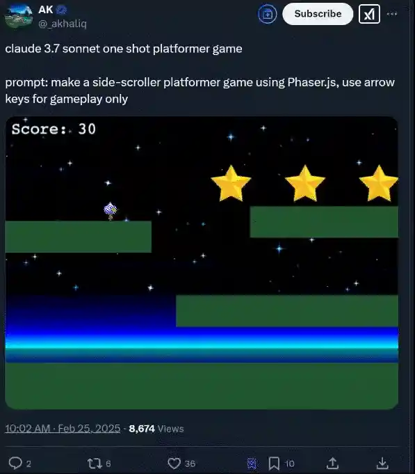 [Claude 3.7 AI巨擘再创奇迹！3200行代码一气呵成，挑战智商极限！]