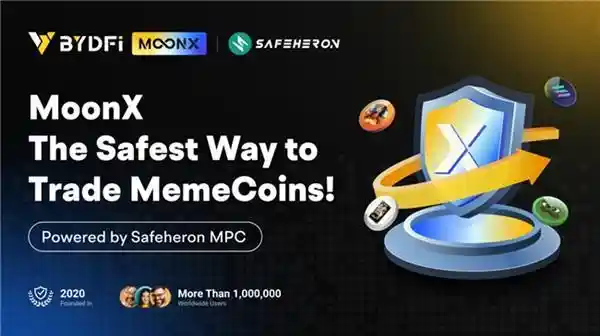 BYDFi与Safeheron联手推出MoonX：重塑Meme交易的安全新高地