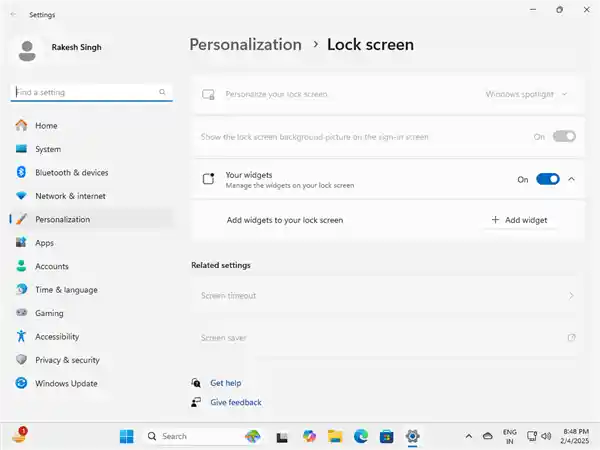 Windows 11锁屏界面大升级！个性化小组件等功能助你焕然一新