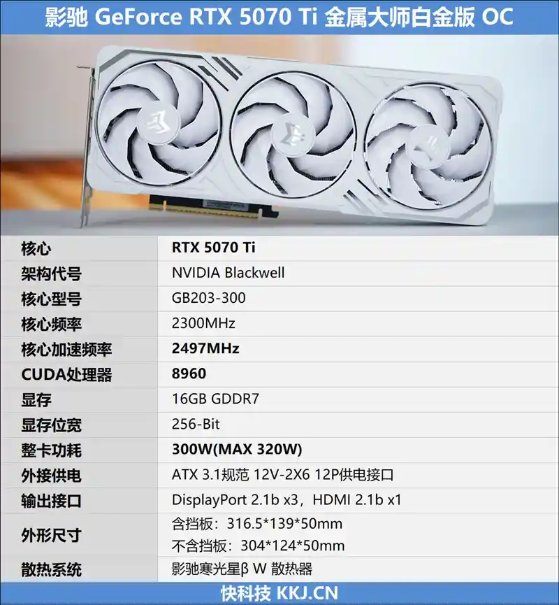 影驰全新金属大师白金版OC：颠覆设计，颜值与性能齐飞