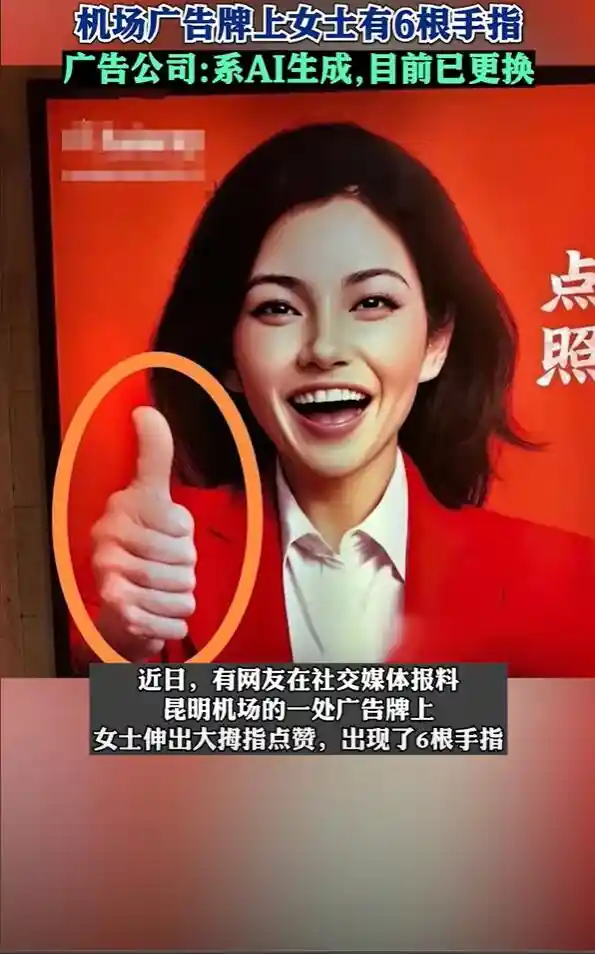 女士广告牌曝光引发热议：AI生成还是现实之谜？