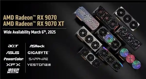 AMD RX 9070系列火爆中国市场！XT版热销，售价4499元起