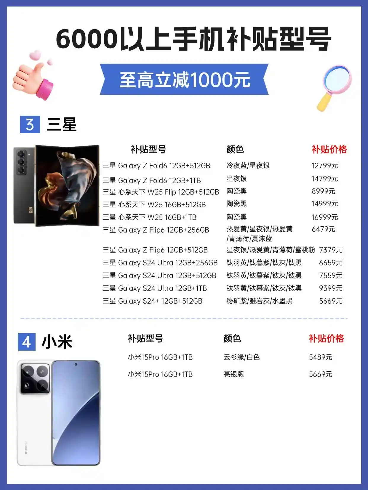 高性价比来袭！6000元以上手机享千元国补，华为Pura70与苹果16等你来拿！