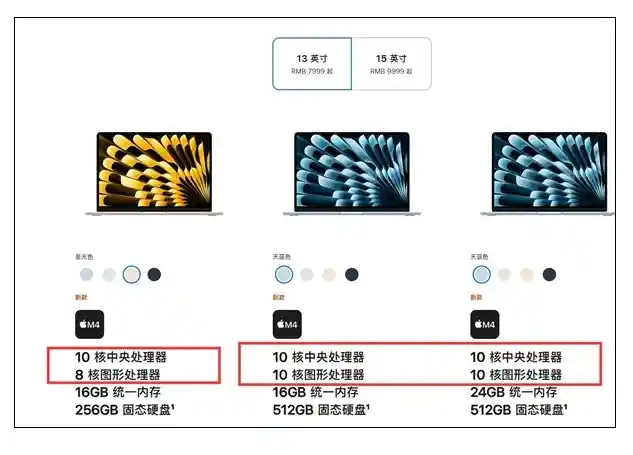 全新苹果M4版MacBook Air震撼发布：性能提升、多配置可选，售价7999元起