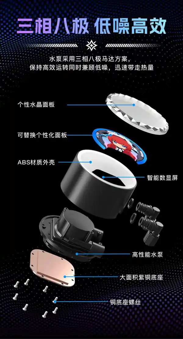 影驰星曜B360水冷散热器：美学之光，创新体验！