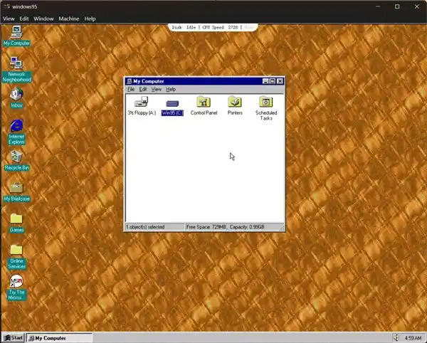 《穿越时空：2025年轻松畅玩Windows 95，颠覆想象无需重装》