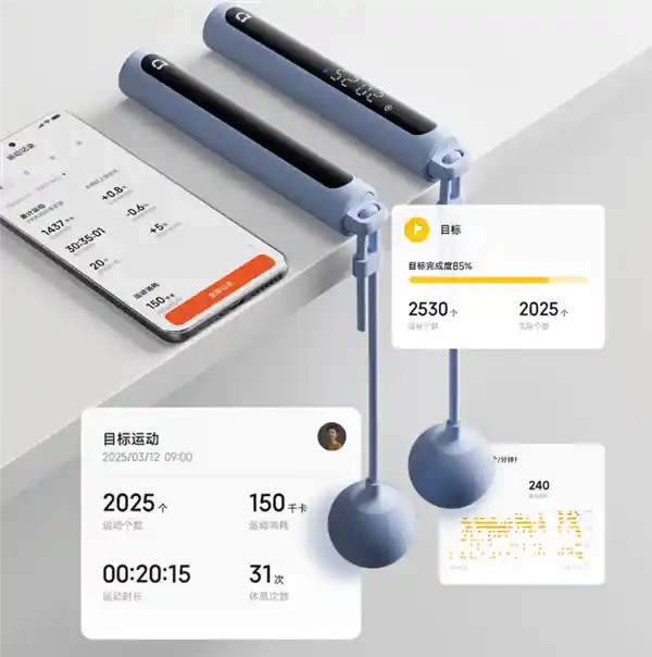 小米米家智能跳绳2重磅来袭：双模随心切换，自研算法精准燃脂，你的私人健身神器！