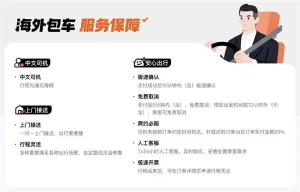 走遍全球：滴滴海外包车服务震撼上线，微信/支付宝一键畅行11国26城