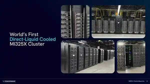 全球首例直触液冷AI基地落成：8192块AMD MI325X打造2048TB超能算力